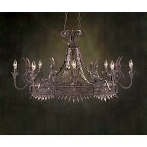  John Richard AJC 8365 8 Light Oval Chandelier, La Terre 