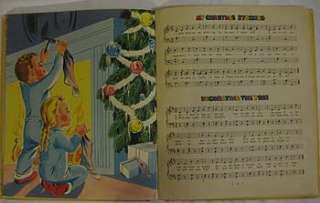 Vintage My Picture Book of Songs 1947 Santa Claus SWEET  