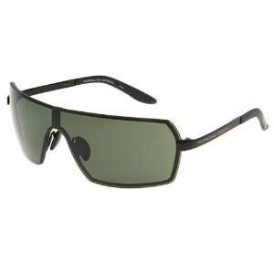 Porsche Design Sunglasses P8491 Black C Frame W/Green + Set of Grey 