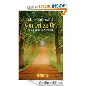 Von Ort zu Ort Eine Jugend in Pommern (German Edition) Maria 
