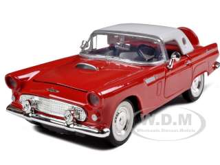 1956 FORD THUNDERBIRD RED 1:24 DIECAST MODEL CAR  