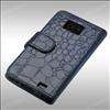 Faux Crocodile leather wallet case cover for samsung Galaxy S2 i9100 