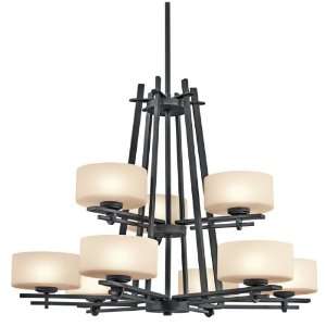 Kichler Lighting 42461DBK 9 Light Natallia Chandelier, Distressed 