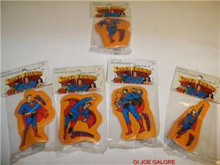   SHARPENERS)SUPER MAN 1980 LOT OF 5 RARE(MISB,MISP,MOC  