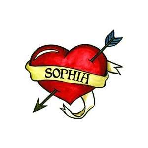  Sophia Temporaray Tattoo: Toys & Games