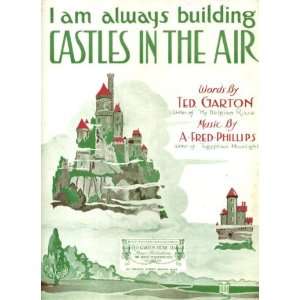 com I Am Always Building Castles in the Air Vintage 1919 Sheet Music 