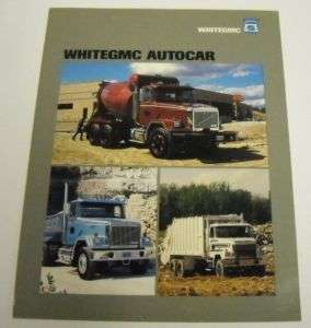 WHITE GMC 1988 Autocar Truck Sales Brochure  