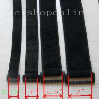 inch Elastic Reusable Velcro Tie Hook Stretch Straps  