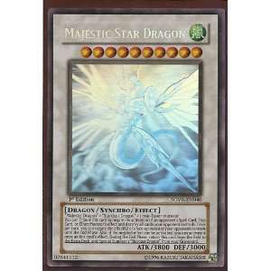   Yugioh SOVR EN040 Majestic Star Dragon Ghost Rare Card: Toys & Games