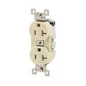   Wiring Device Kellems BR20I Comm Grade Ivory 20A 120V Outlet Home