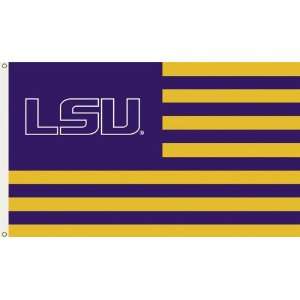  95115   Louisiana State Tigers 3 Ft. X 5 Ft. Flag W 