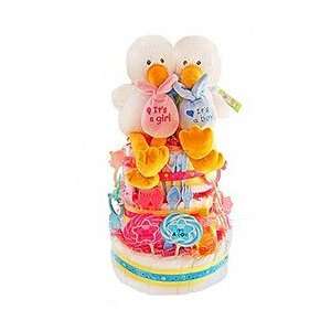  Special Delivery 3 Tier Diaper Cake for Twins: Baby