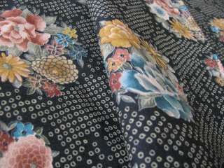 50% OFF SALE!! 1M Japanese Floral Circles Cotton Fabric  