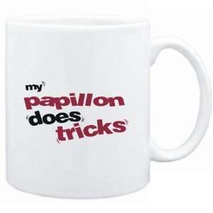    Mug White  MY Papillon DOES TRICKS  Dogs: Sports & Outdoors