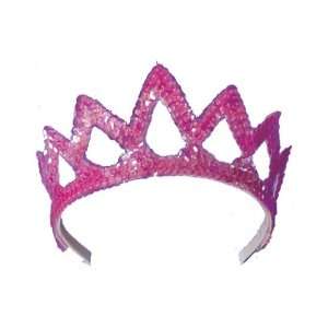  A Wish Come True A59 75 Pink Hologram Sequin 7 Point Tiara 