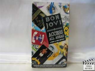 Bon Jovi Access All Areas A Rock and Roll Odyssey *VHS  