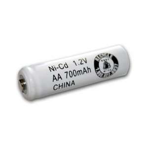  AA Size Rechargeable Battery 700mAh NiCd 1.2V Button Top 