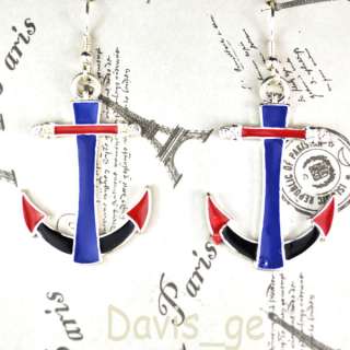 Fashion Color with drilling anchor earrings [zdy]  