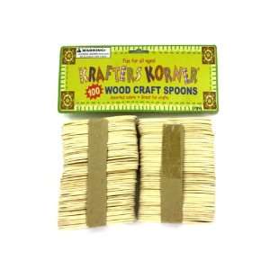  48 Pack of Wooden craft spoons 