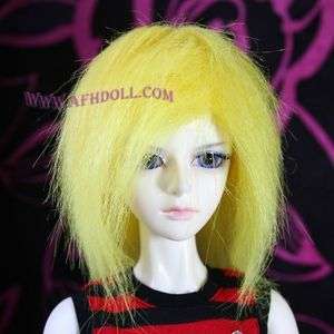   18cm 7~8 1/4 Fur Wig BJD Doll Hair Yellow (Y2) AOD DOD DL DK DZ LUTS