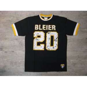  Rocky Bleier Black Gridiron Greats Name and Number T Shirt 