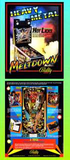 Heavy Metal Meltdown 1987 Bally Pinball Ad. Flyer  