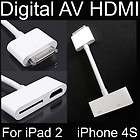 Digital AV HDMI Adapter to HDTV for Apple New iPad 2 iPhone 4S 4G iPod 