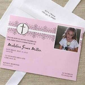  Girls First Communion Personalized Photo Invitations 