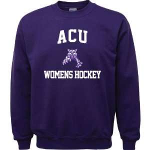  Abilene Christian Wildcats Purple Womens Hockey Arch 