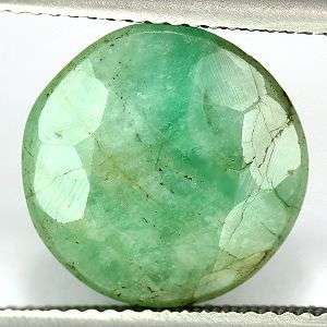 69ct. 12.8mm. NATURAL GREEN EMERALD ROUND SHAPE  