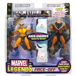   Action Figure Twin Pack Wolverine vs. Sabretooth: Toys & Games