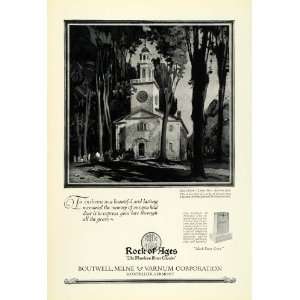  1926 Ad Boutwell Milne Varnum Barre Granite First Church 