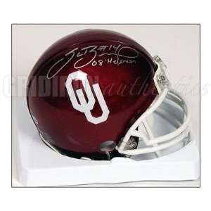 Sam Bradford Autographed Oklahoma Sooners Mini Helmet w 