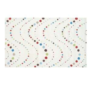  DOT MANIA CREAM RUG: Home & Kitchen