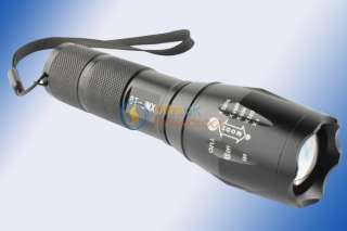   XML T6 LED Zoomable Flashlight Torch Lamp+Battery+2*Charger  