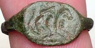   Ancient Roman HIPPOCAMP Sea horse Legion X Ring Artifact Genuine Rare