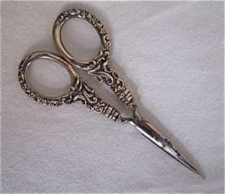 Antique Sterling Silver Needlework/Sewing Scissors  