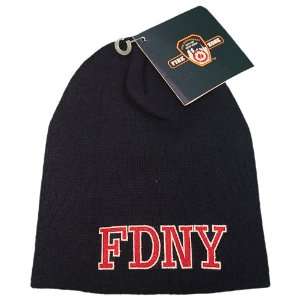  New! FDNY NY Fire Dept. Beanie Navy Blue Embroidered NY 