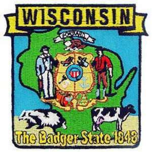  Wisconsin State Map Patch 3 Patio, Lawn & Garden