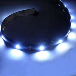 New White Waterproof Led Lamp String Flexible Car Strip 30CM Light 