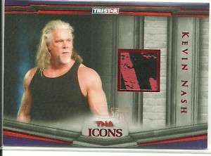 TNA Icons Red Foil Kevin Nash Memorabilia of 25 WWE  
