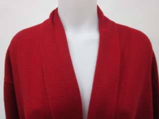 NWT ARLOTTA Red Cashmere Long Sleeve Belted Robe Sz M  