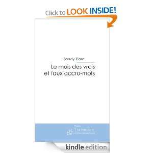 Le mois des vrais et faux accro mots (French Edition) Sandy Dard 