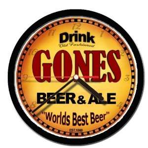  GONES beer and ale cerveza wall clock 