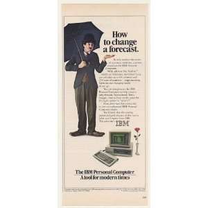 1982 IBM PC Computer Change Forecast Charlie Chaplin Little Tramp 