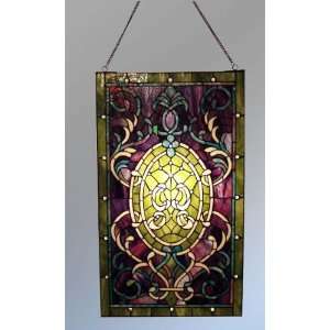  Tiffany Style Stained Glass Window Panel   VL204