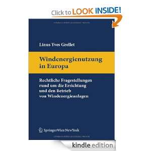 Windenergienutzung in Europa: Rechtliche Fragestellungen rund um die 