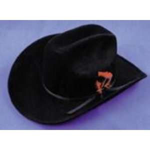 Cowboy HAT, Black FELT, Small: Office Products