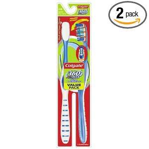 Colgate 360 Degree Actiflex Adult Full Head, Soft Manual Toothbrush, 2 