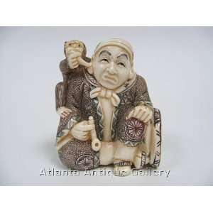  Netsuke Man Figurine
